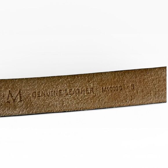Millennium Vintage Classic Western Leather Belt Silver & Gold Tone Rope Small main image 5